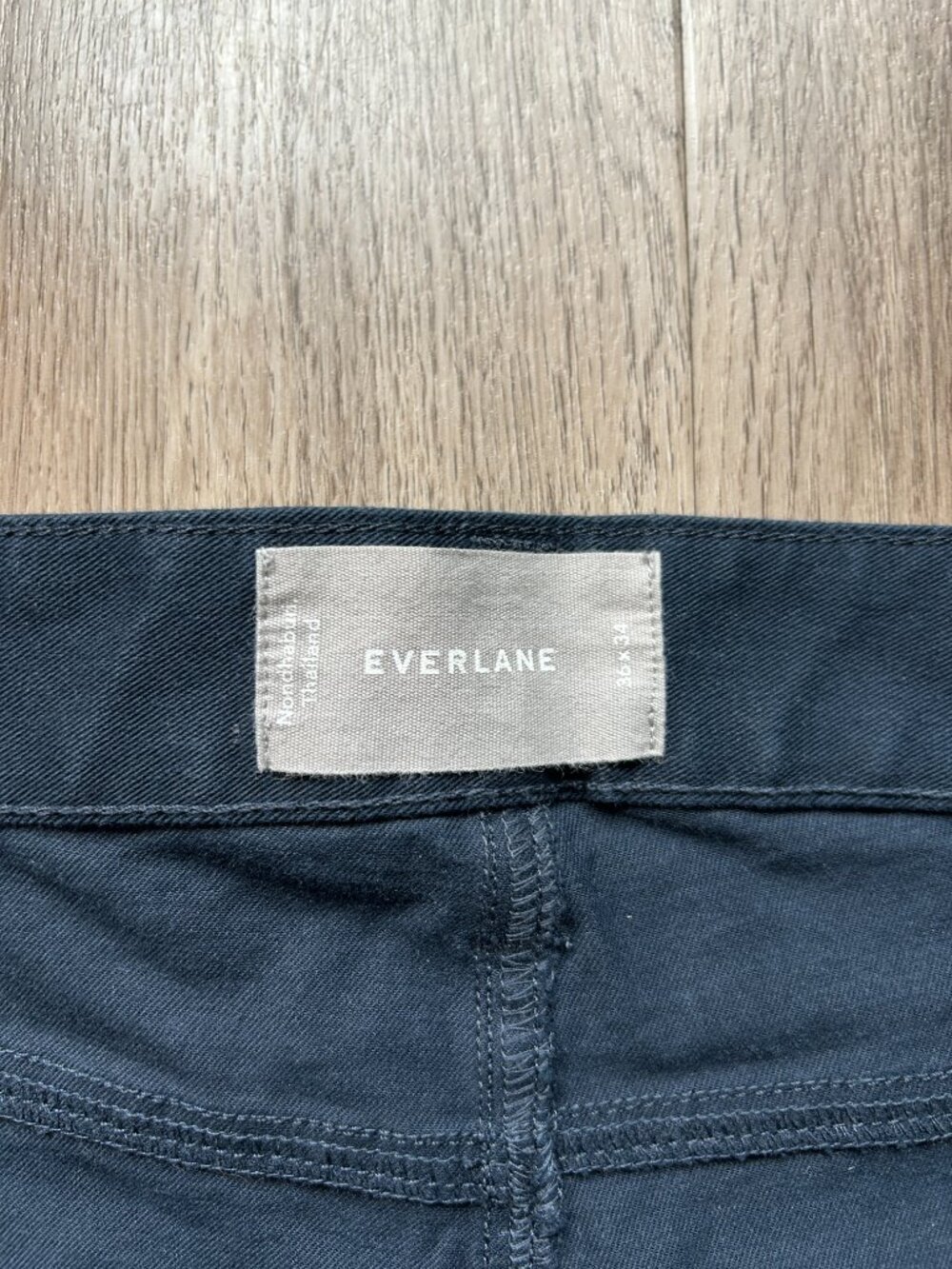 Everlane Men's The Stretch Twill 5-Pocket Pant in Navy Size 36x34 - Picture 7 of 12